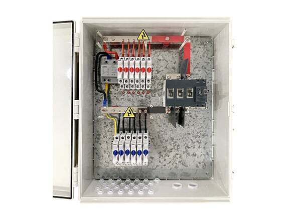 1500V Combiner box open 2