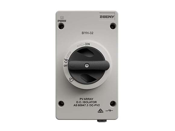 DC Isolator 1000V 32A IP66 BYH 32 01