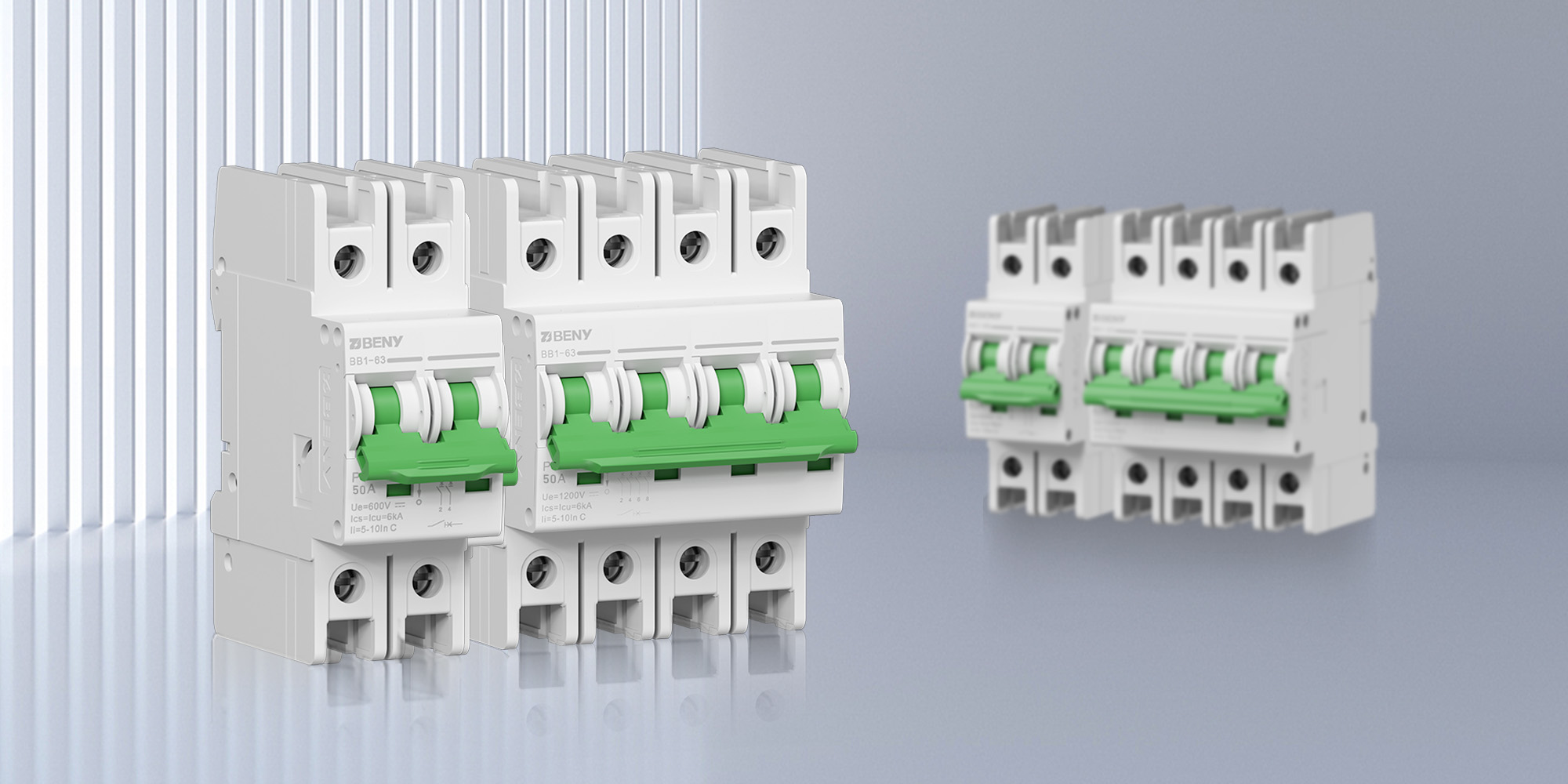 DC Mini Circuit Breaker 1200V 50A BB1 63 UL Listed 01