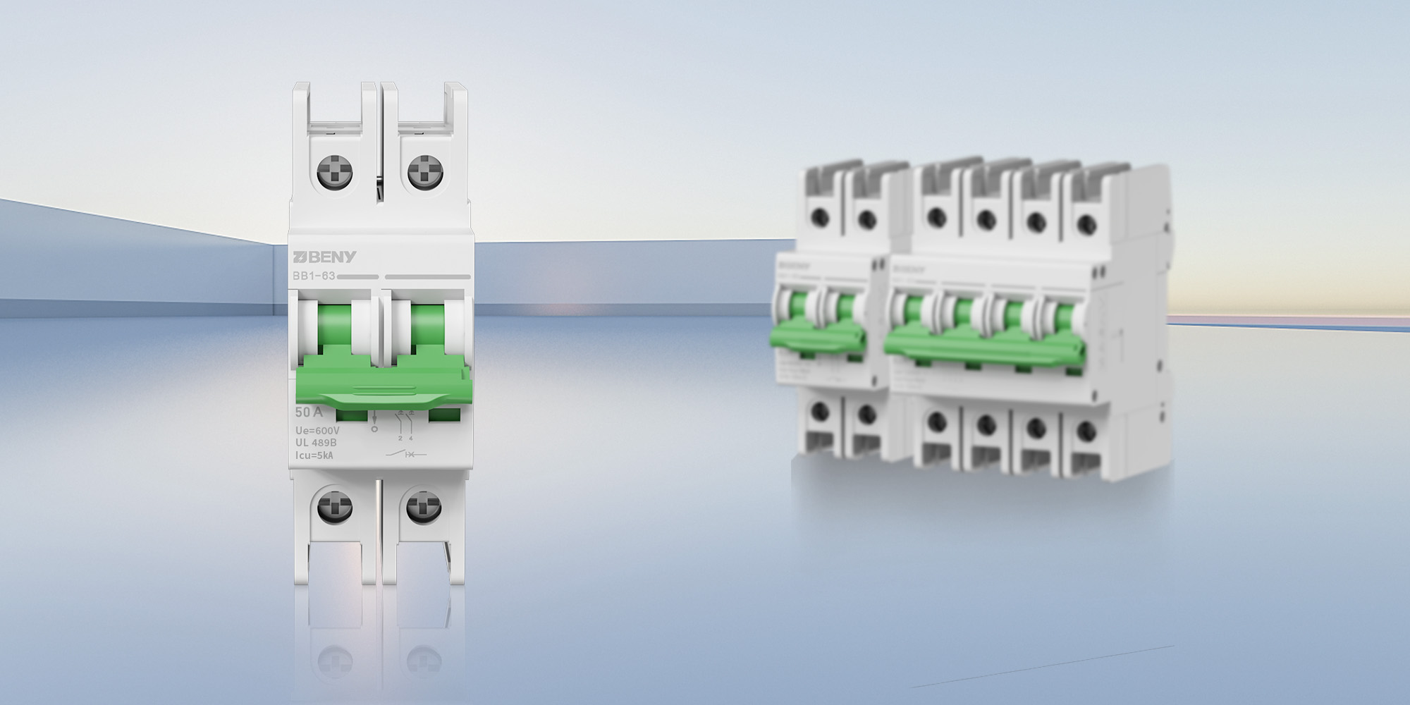 DC Mini Circuit Breaker 1200V 50A BB1 63 UL Listed 02