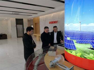 A new start for the new year the executive deputy mayor of Yueqing City and his party came to our company for inspection and research