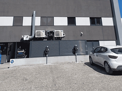 BENY EV charger installation at a workplace in Portugal 2022 400