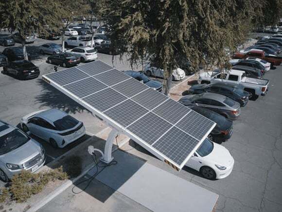 Multiple solar panels being used as a charger