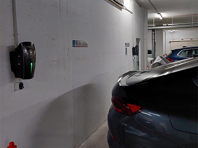 BENY EV charger installation at a parking lot in Hungary 2022 400