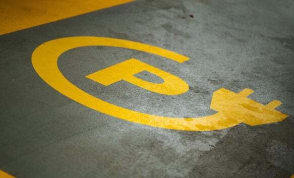 EV Charging Spot Sign