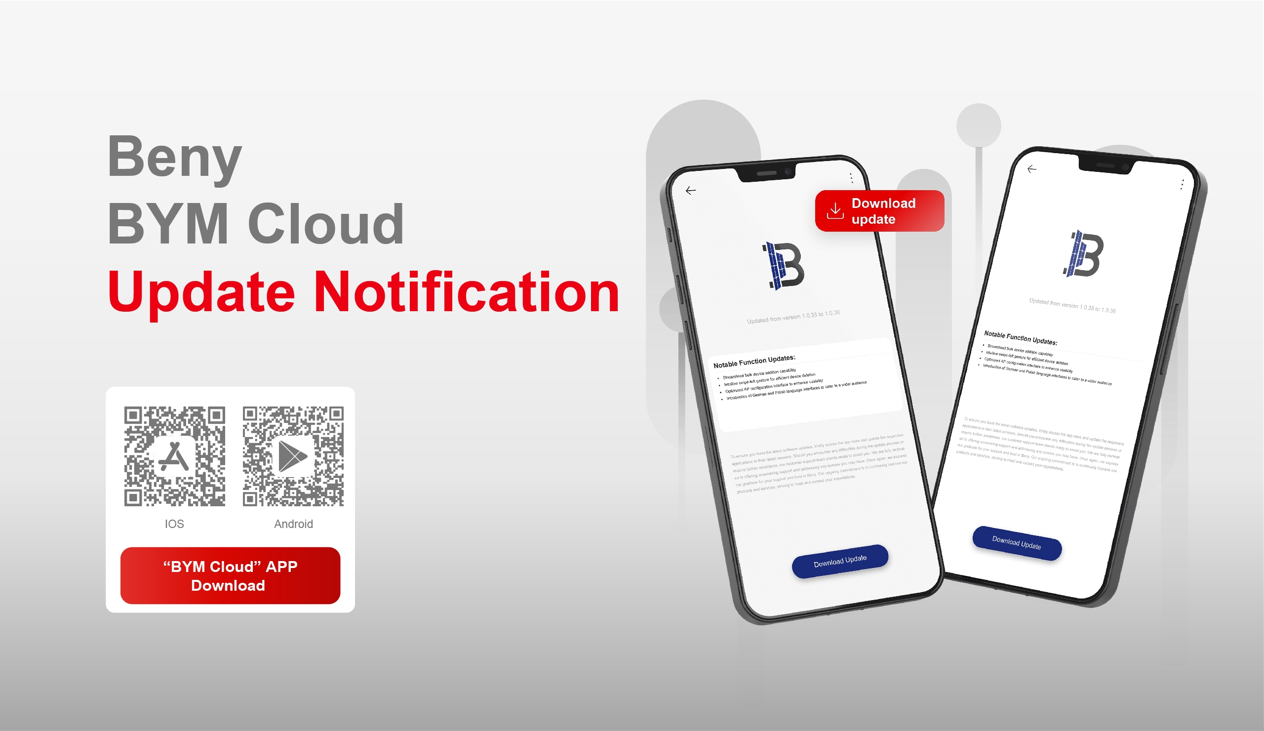 Beny BYM Cloud Update Notification1