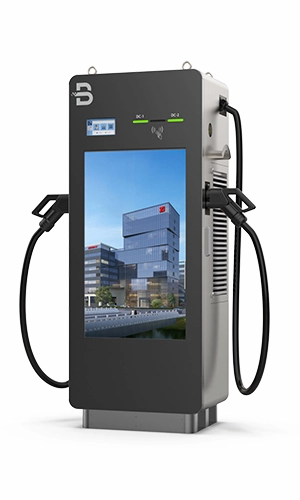 2 Pafiloj DC EV Ŝarga Reklama Stacio