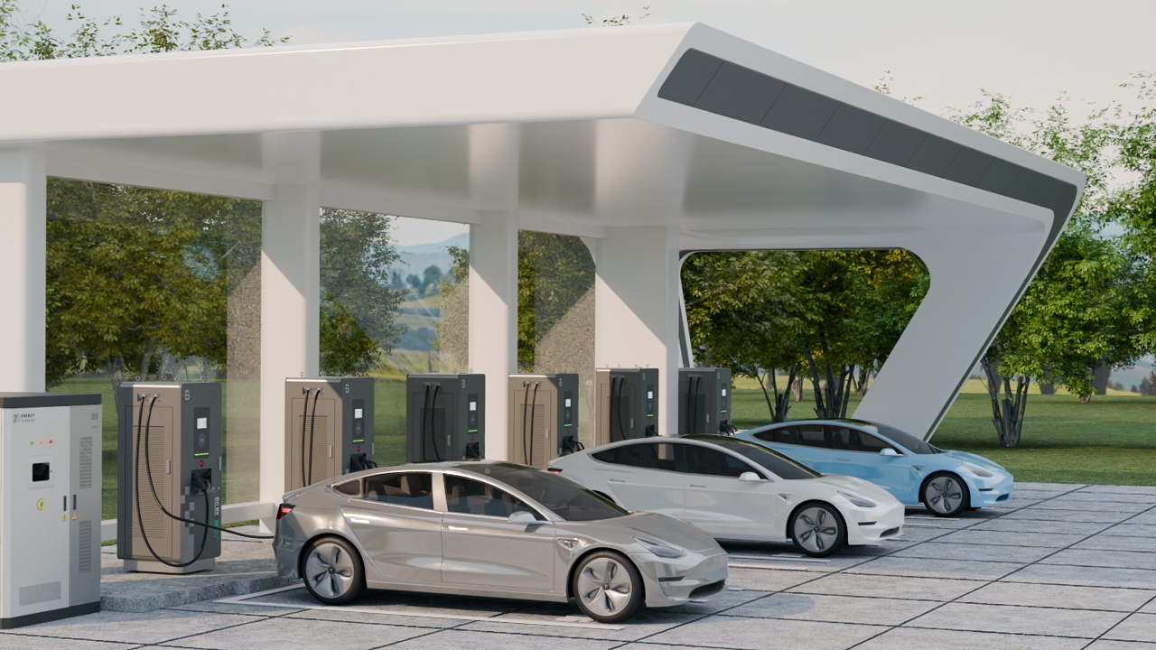 EV charging station installation