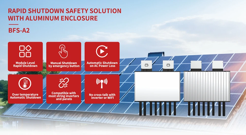 rapid shutdown safety solution with aluminum enclosure BFS A2