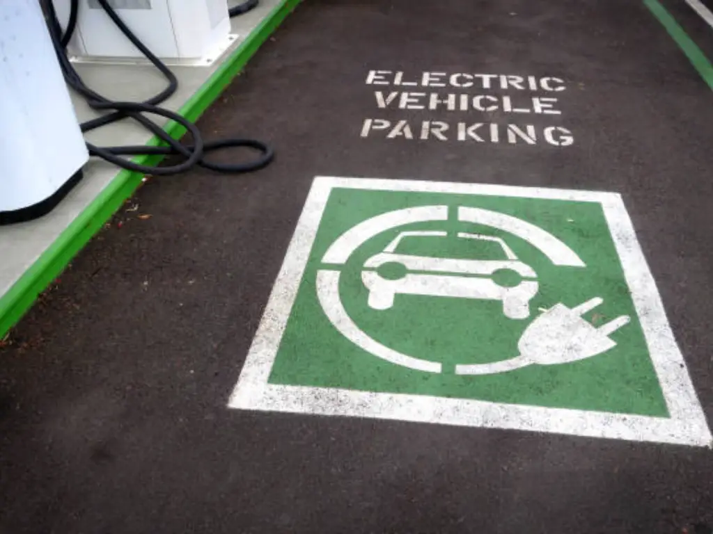 EV charging station layout