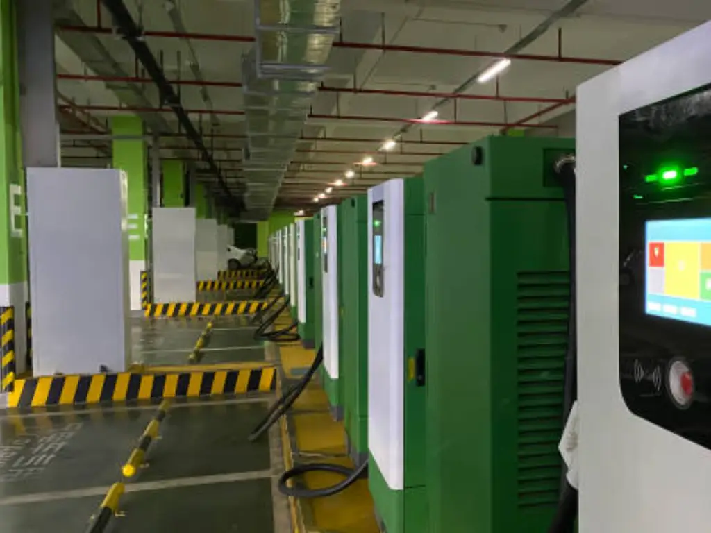 EV charging station layout