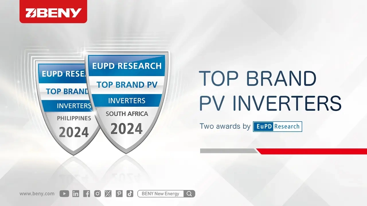 Beny Wins Two Top Brand PV 2024 Awards for Inverters by EUPD Research