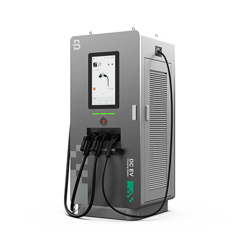 3 Pafiloj DC EV Ŝarĝa Stacio