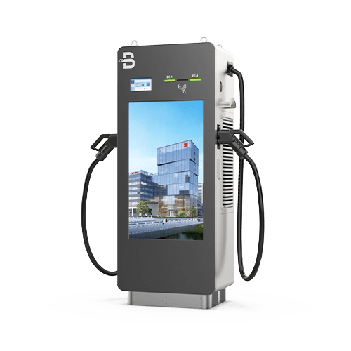 2 Pafiloj DC EV Ŝarga Reklama Stacio