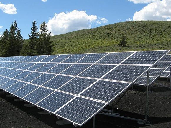 Black and Silver Solar Panels