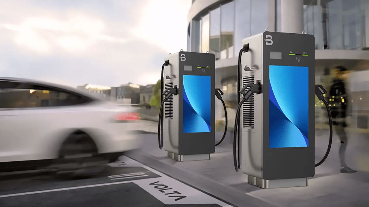 2 Guns Advertising DC EV Charger
