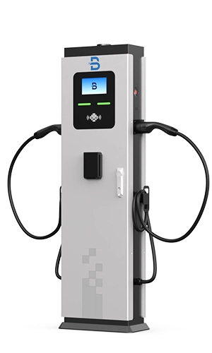 Floor mounted dc ev charger with POS